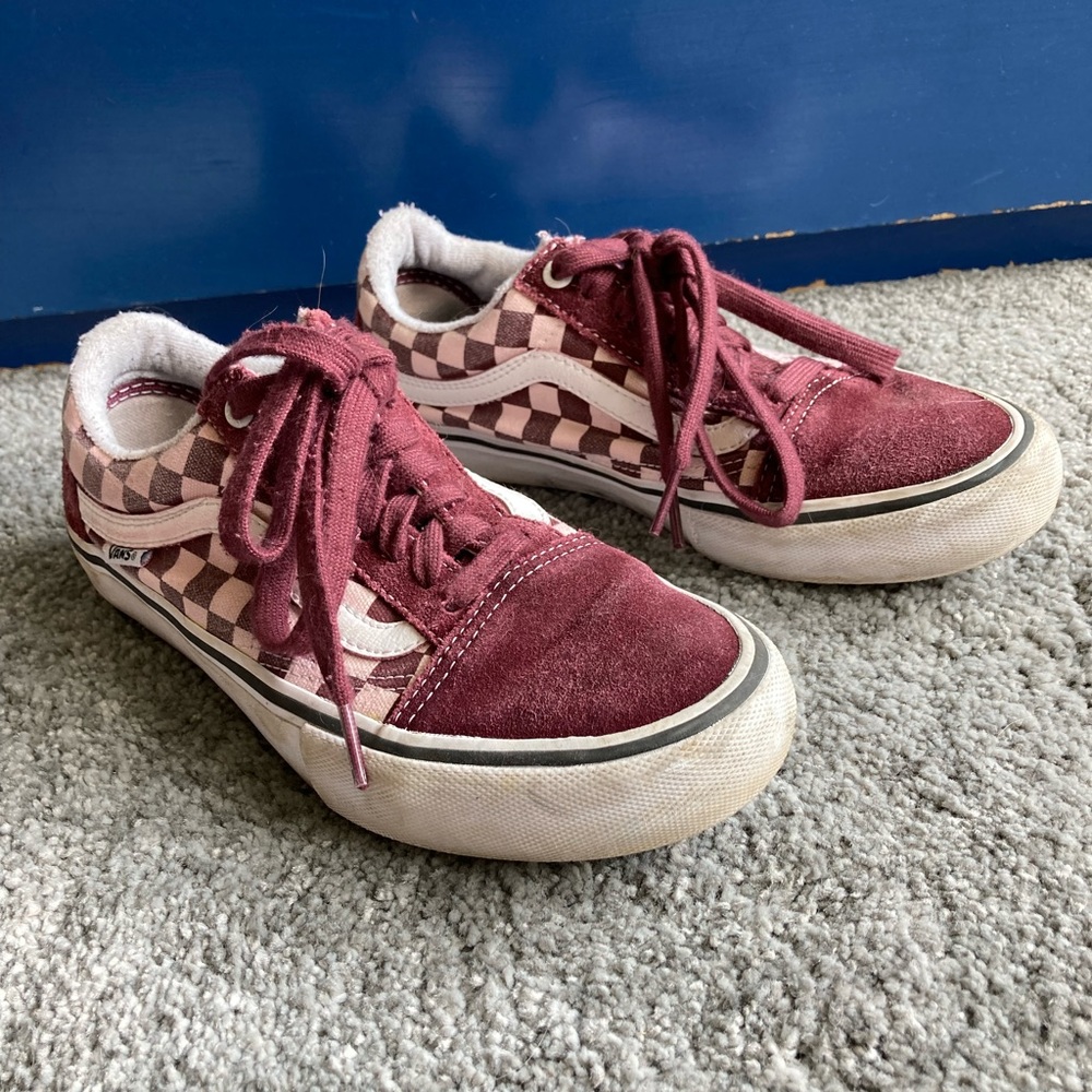 Maroon Ultracush Vans size 6.5 mens 7.5/8 womens